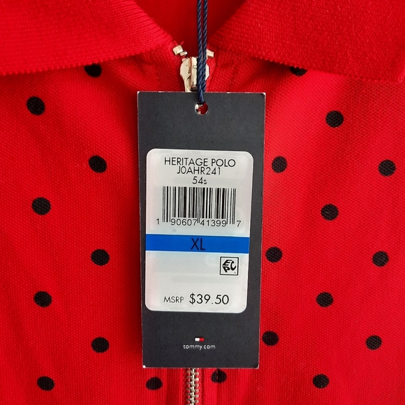 Tommy Hilfiger red heritage zip polo - Picture 14 of 14